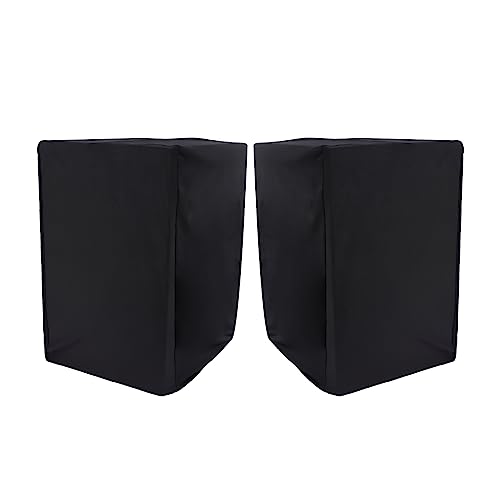 Musiin Home Studio Monitor Dust Cover Compatible With YAMAHA HS8?Adam T7V KRK Rokit 8 G4?JBL 308P Mkll and PreSonus Eris E8 XT Black 8-Inch Professional Protective Powered Speaker cover(2 packs)