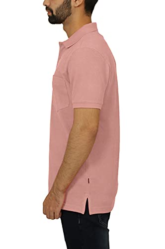 Image of Celsius Men's Half Sleeve Classic Solid Pique Polo with Pocket