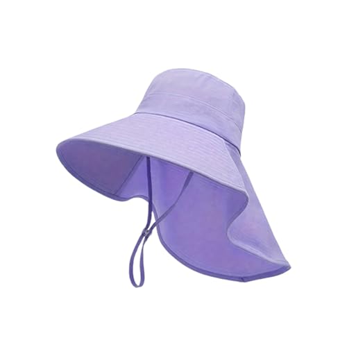 Chapeau de soleil respirant en polyester multicolore avec cordon