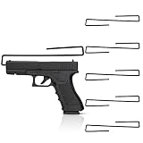 Safety Storage Easy Use Gun Hanger - Pack of 6 Original Handmade Handgun Hangers for Gun Safe Organi