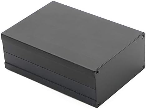 Aluminum Project Box PCB Enclosure Case Sand Blast Reinforced Split for Audio Amplifier DIY Power Supply Signal Amplifier, 106x55x150mm (WxHxL)