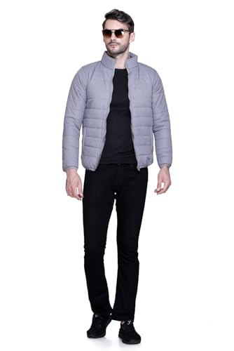Image of Sanhok Mens Waterproof Imported Polyester Trendy Lightweight Stylish Regular Fit Standard Length Full Sleeve Zipper Jacket for Winter Casual Wear