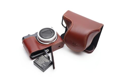 Étui housse Leica C-LUX cuir véritable fait main marron
