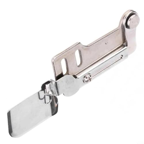 EXTRWORY F503 Doble Doble Doblar Primavera Hemmer Para Máquina De Coser Industrial, Carpeta De Acero Curvado Para Puños De Camisa De Gasa De Seda (5mm)