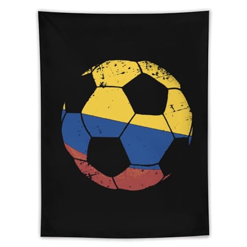 Tapiz de bandera colombiana de fútbol americano para decorar tu dormitorio