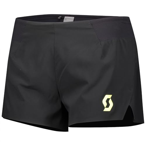 da donna Scott W RC RUN Split Shorts Nero/Giallo L