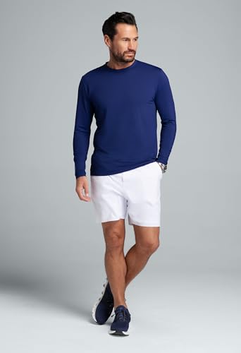 IBKUL Athleisure Wear Sun Protective UPF 50+ Icefil Cooling-Long Sleeve Crewneck T-Shirt (Modern Fit)-931993