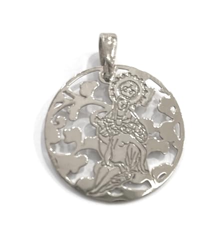 Médaille Vierge Marie de la Charité en argent sterling contre le ternissement des bijoux sacrés