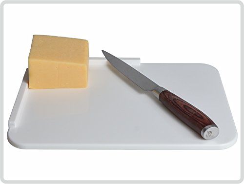 Sani-Alt Frühstücksbrett 'EXTRA' für Einhänder, rutschfeste Noppen, spülmaschinenfest, 26 x 18 cm, Weiß