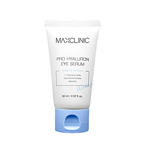MAXCLINIC Pro Hyaluron Eye Serum 2.03 Fl Oz für um die Augen mit straffendes, feuchtigkeitsspendendes und Erfrischendes Wassergel mit Bakuchiol und Hyaluronsäure Cover