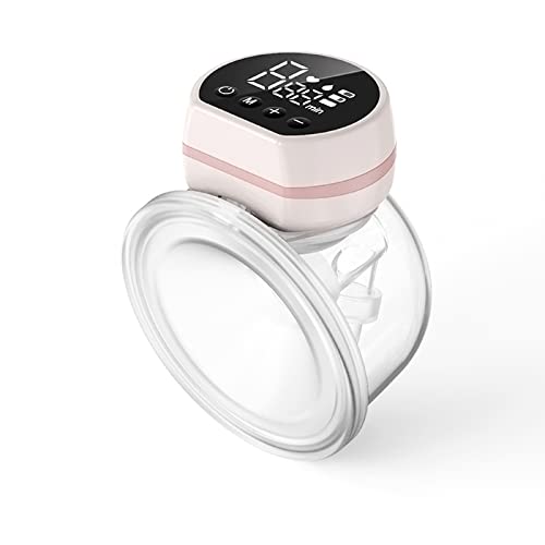 Breast Pump Electric,Wearable Breast Pump,Low Noise & Hands-Free Breast Pump,Portable Breast Pump with 3 Modes 9 Levels,Memory Function Rechargeable Single Milk Extractor with Massage Mode-24mm Flange