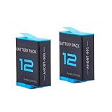 ANCBD 2-Pack Hero 12 Battery for Hero 12 11 10 9, Long Endurance, Large Capacity Batteries Support Fast Charge for Hero 12, Hero 11, Hero 10, Hero 9 Camera Accessories