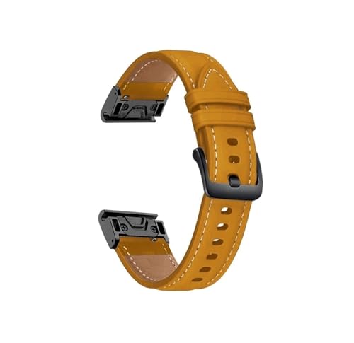 22mm{vX|[cuxgɓKGarmin Fenix7 6Pro 5 MARQ EPIX Approach S62 945(Yellowbrown bk,For Garmin Instinct)