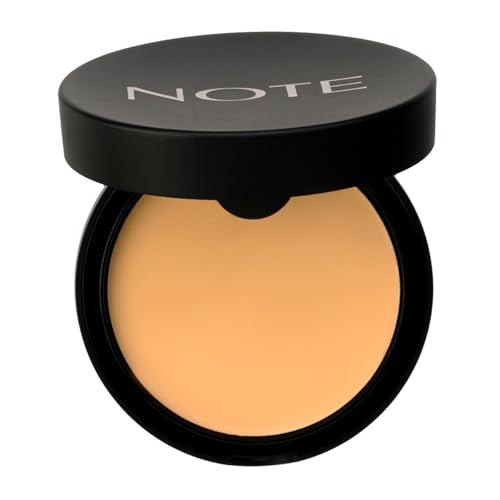 Image of Note Cosmetique Luminous Silk Compact Powder - Medium Buildable Coverage - Weightless Setting Powder Foundation - 04 Sand - 0.4 oz