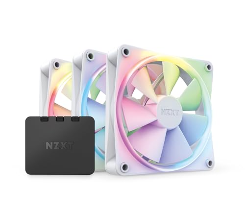 NZXT F120 RGB Triple Pack - 3x Ventole RGB PWM 120mm + Hub - Bianco