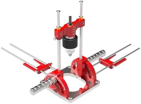 Portable Multi-Angle Drill Guide, Precision Multi-Angle Drill Guide for 1/16" - 1/2" Power Drills, 0 to 60 Angle Drill Guide Self-Centering Hand Drill Guide
