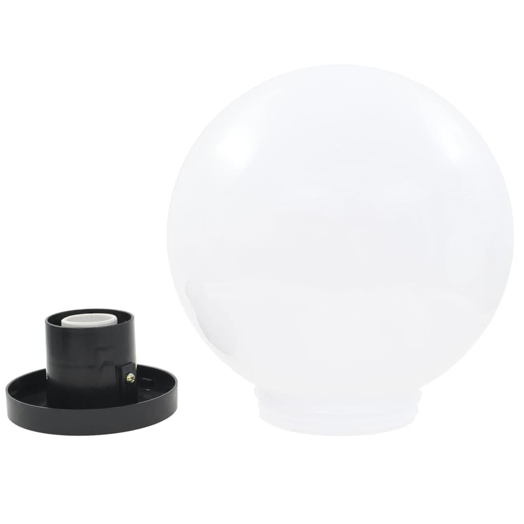 vidaXL 4X Lámparas de Bola LED Esféricas Iluminación Jardín Terraza Decorativa para Senderos Patios Balcones Ajustables Útiles Automáticas PMMA 25cm