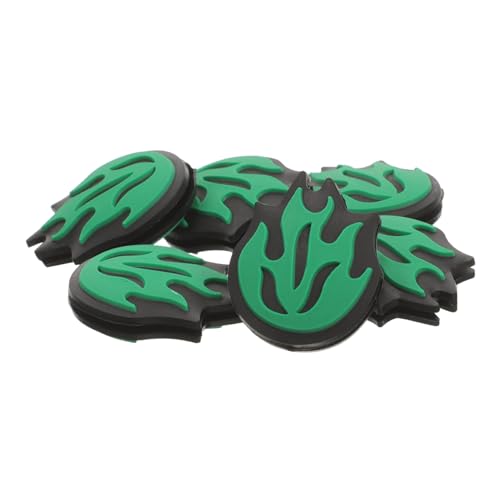 POPETPOP 6Pcs Tennis Racket Vibration Dampeners Fire Shape Silicone Shock Absorbers for Enhanced Control and Comfort Lightweight and Easy to Install Present for Tennis Enthusiasts