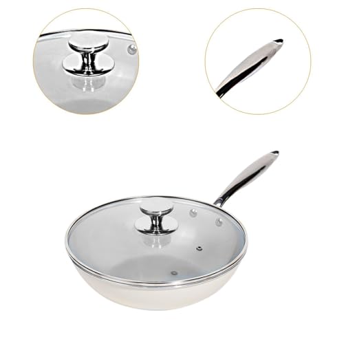 Wok con recubrimiento antiadherente y tapa transparente miniatura 3