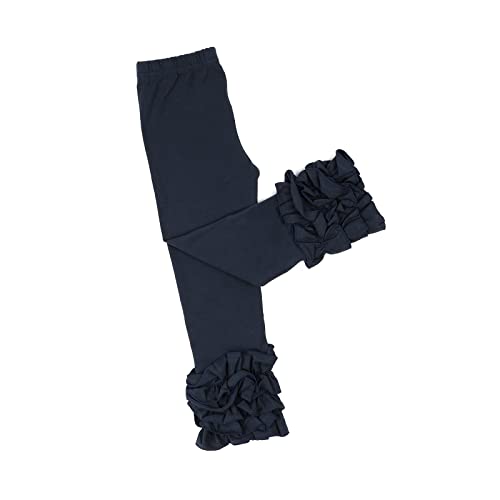 Image of HOOLCHEAN Baby Toddler and Little Girls Cotton Ruffle Leggings