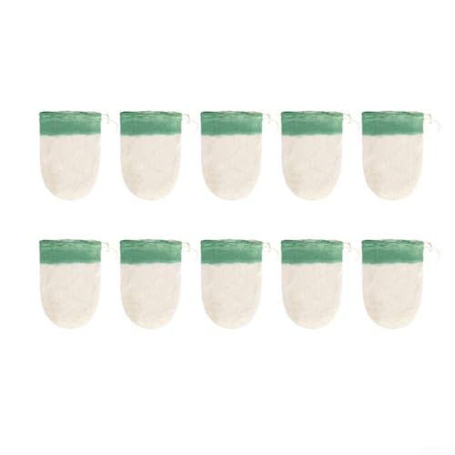 10 pantallas de lámpara de algodón en forma de U para lámparas de propano estilo Coleman, pieza de repuesto compatible con boquilla tamaño 21 y conjuntos de linterna estándar (verde-grande)