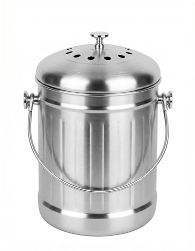 Veinvify 1.3 Gal Kitchen Countertop Compost Bin Countertop Composter