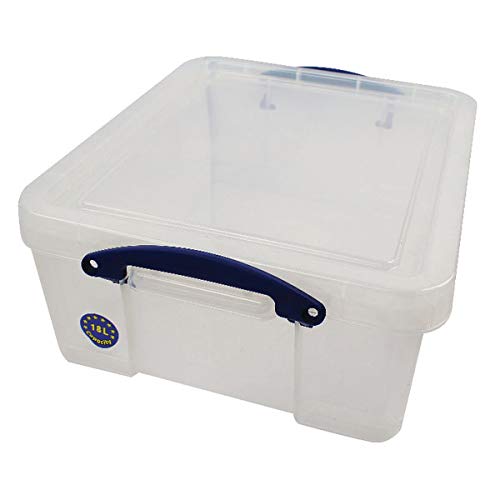 Really Useful Box18L - Clear, H 48 cm X W 48 cm X D 20 cm
