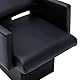vidaXL Friseurstuhl mit Waschbecken Friseursessel Salon Rückwärtswaschsessel Friseurwaschsessel Friseur Waschsessel Schwarz 129x59x82cm Kunstleder
