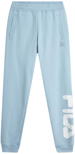 Fila Girls Sweatpants - Soft Cotton Blended Sweatpants for Girls with Drawstring Waist and Pockets - Fashion Kids Joggers, Size 14, Blue