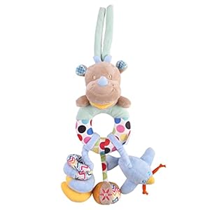 Universele baby, baby-autostoeltje speelgoed, veelkleurige ezel puppy neushoorn pluche pop speelgoed, kinderwagen wieg…