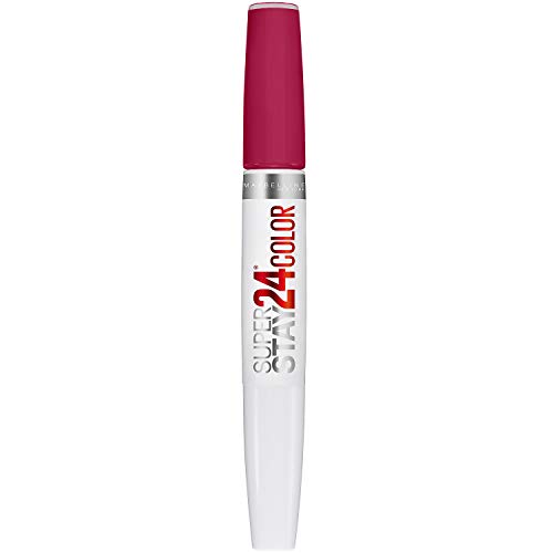 Maybelline New York Super Stay 24H Optic Brights - Pintalabios líquido y de larga duración, color rojo blanqueado nº 865, 5 g