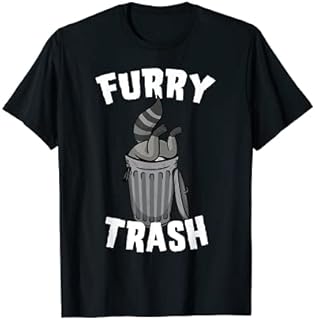 Furry Trash Bandit Raccoon Fandom Furries Tail T Shirt Gifts