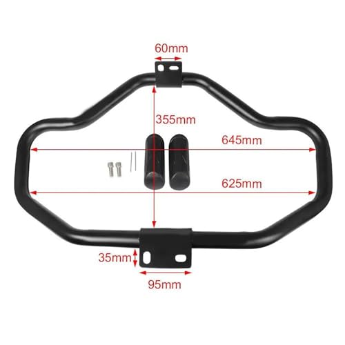 Pare-moteur moto Sportster XL : roulez serein sur autoroute avec cette barre de protection noire - 4