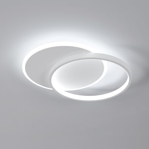 JANDEI – Confezione da 2 faretti LED da incasso rotondi, 18W, 1500 lumen, extrapiatti 13 mm, foro di montaggio 200-205 mm, bianco caldo 3000K con trasformatori inclusi