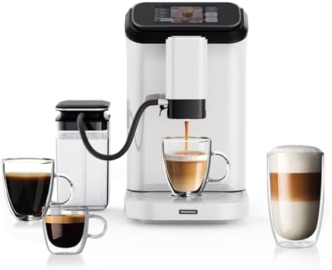 Mcilpoog WS-D5 Pro Fully Automatic Coffee Machine 12 Drinks, Office or Home Use,Wi-Fi Enabled, Liquid Volume & Temperature, Cappuccino Latte Espresso, Automatic Cleaning, Super Automatic Coffee Maker