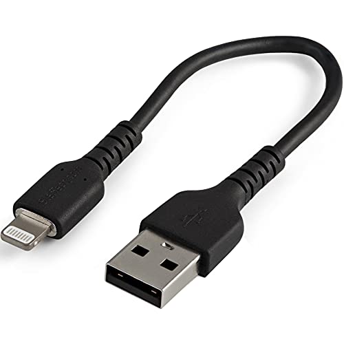 Cable Lightning flexible StarTech de 15cm con revestimiento TPE antienredos