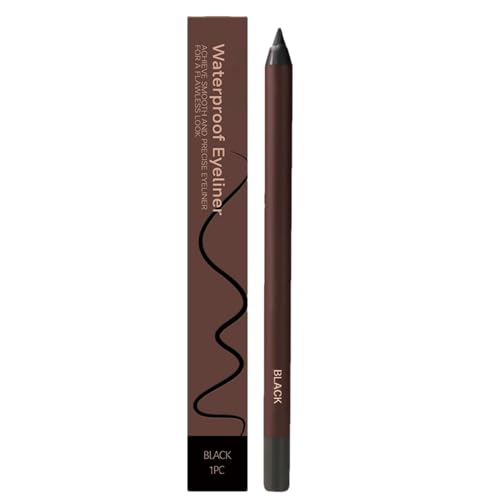 Smooth Waterproof Eyeliner, Long-Lasting Gel Pencil, 5.63x0.32in High Pigment Makeup, Smudge-Resistant Formula, Easy Glide Application for Celebrations Everyday Performance Use