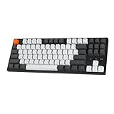 Keychron C1 TKL Mechanical Gaming Keyboard – Wired White LED Backlit Compact Keyboard with Linear Mechanical Switches, Compatible with Mac & Windows