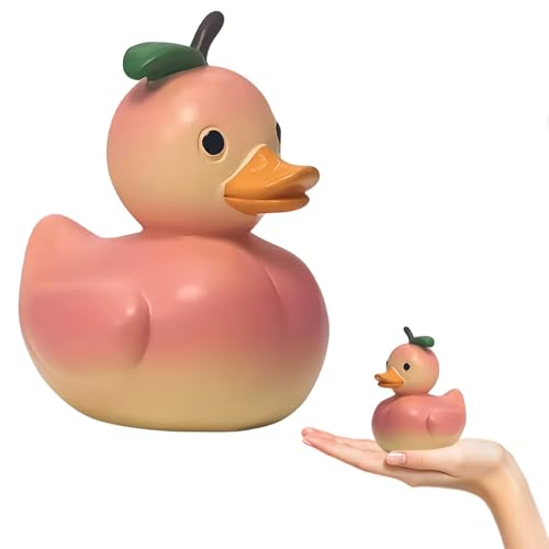 Escultura decorativa de pato de resina para escritorio y auto miniatura 1