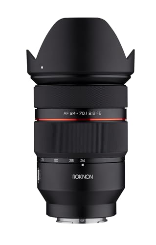 Rokinon 24-70mm F2.8 AF Zoom Lens for Sony E – Full Frame, Par-Focal, Fast Autofocus, Weather Sealed, UMC Coated, Cinematic Video Ready, Silent Operation, Manual Control Support, Custom Switch