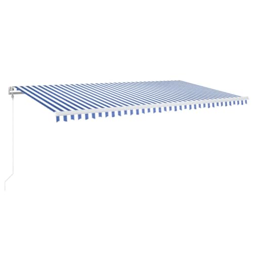 vidaXL Gelenkarmmarkise Automatisch Markise Sonnenmarkise Balkonmarkise Sonnenschutz Sichtschutz Terrasse Garten Balkon 600x350cm Blau Weiß vidaXL Gelenkarmmarkise Automatisch Markise Sonnenmarkise Balkonmarkise Sonnenschutz Sichtschutz Terrasse Garten Balkon 600x350cm Blau Weiß