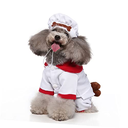Disfraz para perro Toddmomy talla S blanco miniatura 3