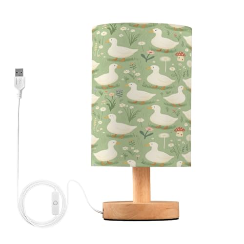 Veilleuse pour bureau et chambre d'enfant au design d'oie fleurie