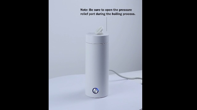 Mini bollitore elettrico da viaggio, 400 ml, 3 in 1, bianco, con spegnimento automatico, 304, in acciaio inox, per preparare caffè e tè