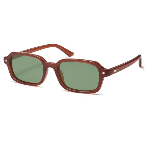 Image of SOJOS Trendy Rectangle Polarized Sunglasses Womens Mens SJ2610