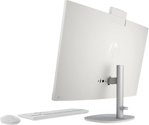Image of HP 27 All-in-One Desktop Computer, 27 inch FHD Touchscreen, Intel Ultra 7-155U(12-core), 64 GB DDR5, 4 TB SSD, Adjustable Angle, WiFi 6, Bluetooth 5.3, Windows 11 Pro, Microsoft Office Pro Lifetime