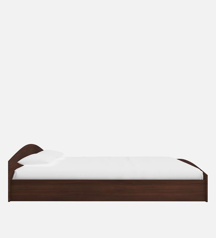 Image of Mintwud Pepperfry Engineered Wood Kin Queen Size Bed Without Storage | Wooden Double Bed Cot Palang Furniture for Living Room Bedroom Home and Hotels (Wenge Walnut Finish)