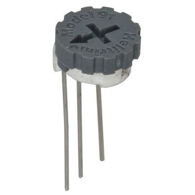 BI Technologies 91AR10 Round Cermet Potentiometer, 10 Ohm, Single Turn, 1/2 Watt, 3/8" Size (Pack of 10)