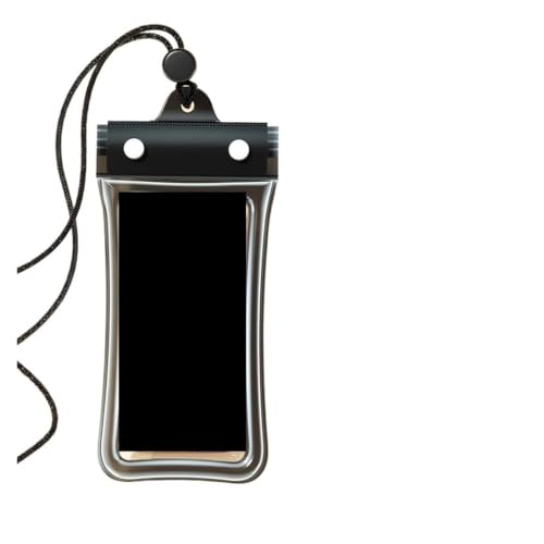 Pochette téléphone flottante pour natation et plage noire