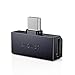 FiiO/Snowsky Tiny Portable DAC & Headphone Amplifier, Hi-Res USB DAC, PEQ Precision Tuning, PCM 384kHz/DSD256 Decoding, Android App/Web Control (3.5mm + Type-C Dual Ports, Tiny A Black)